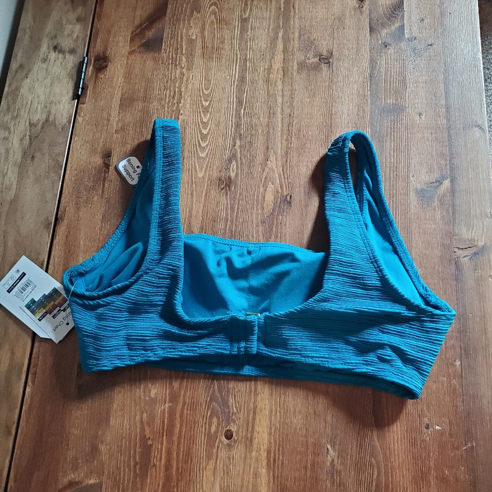 Time Tru Variegated Rib Bikini Top - Picture 4 of 5